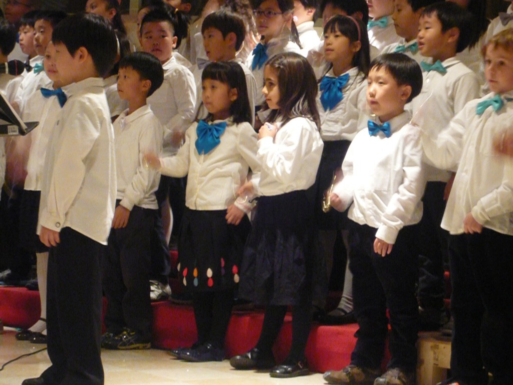 The second grade Christmas concert